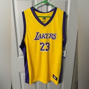 NWT NBA LA Lakers LeBron James Jersey Mens L